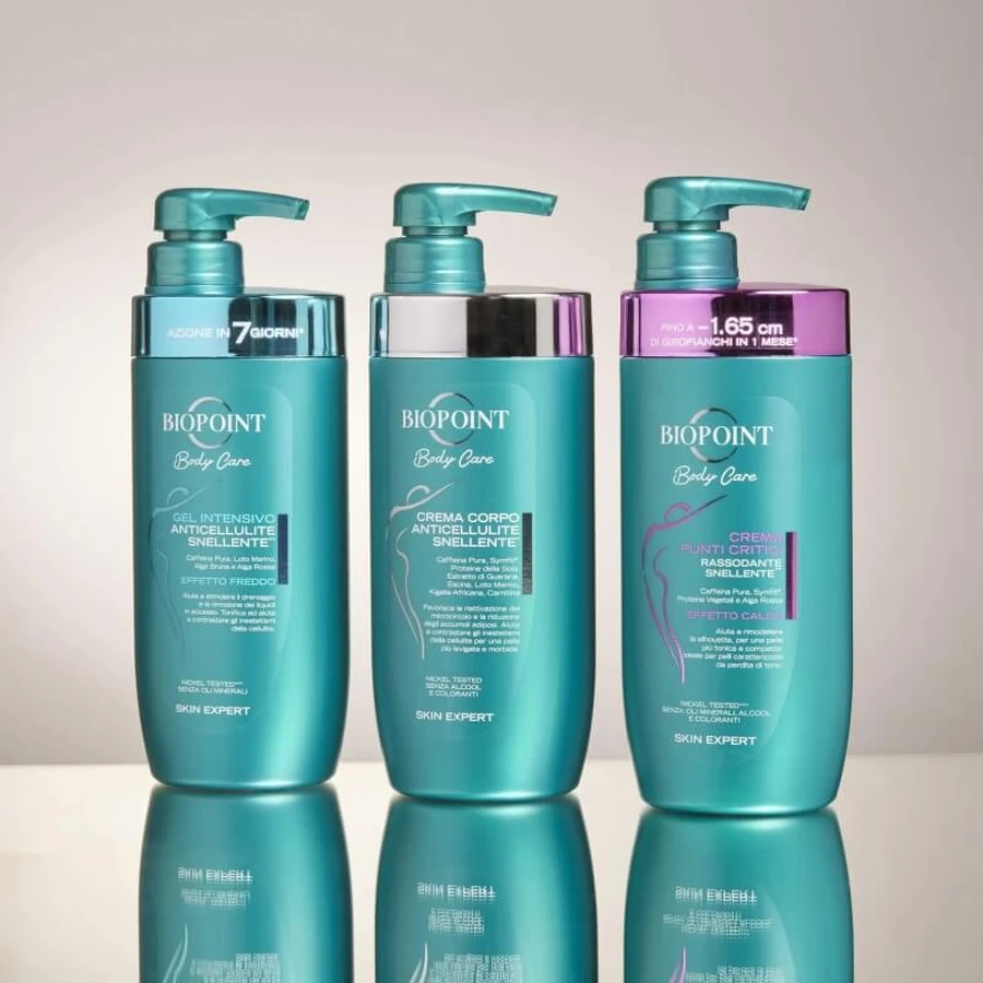 Biopoint Körperpflege für Problemzonen – Straffende und schlankmachende Creme, 400 ml