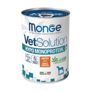 Monge Vetsol Can Hypo Anatra - Pienso completo para perros con intolerancias alimentarias, 400 g