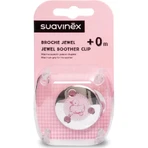 Colgador para chupete Suavinex rosa estilo joya