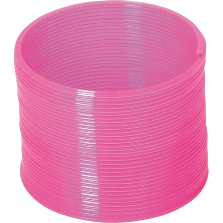 Neon Pink Spiral Plastic Spring
