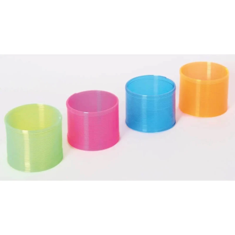 Neon Pink Spiral Plastic Spring