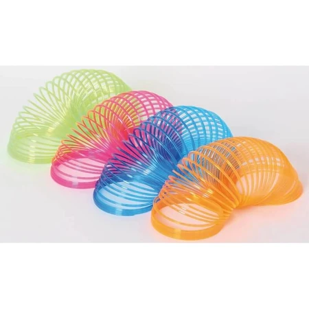 Neon Pink Spiral Plastic Spring