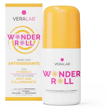 Veralab Wonder roll – ser facial cu vitamina C, cu efect iluminator și antioxidant, 40 ml