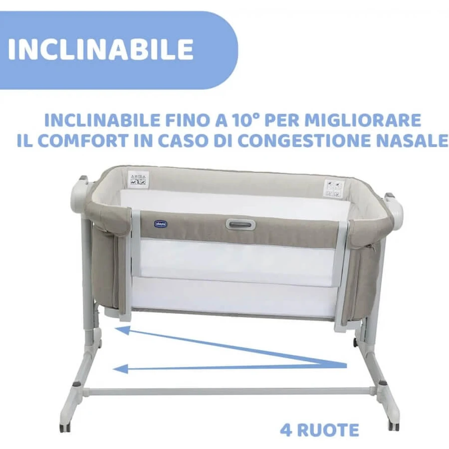 Chicco next2me magic evo - Desert Taupe Co-Sleeping Crib