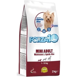Forza10 Mini Adult Maintenance con cordero y arroz - Pienso completo para perros pequeños, 2 kg