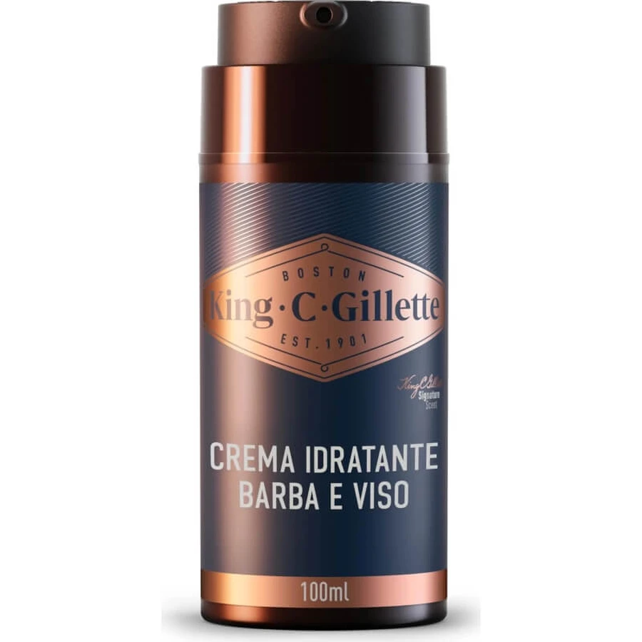 Gillette King C. Gillette - Moisturizing Cream for Beard and Face, 100 ml