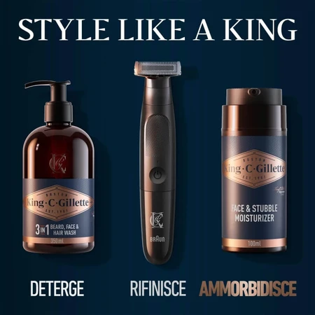 Gillette King C. Gillette - Moisturizing Cream for Beard and Face, 100 ml