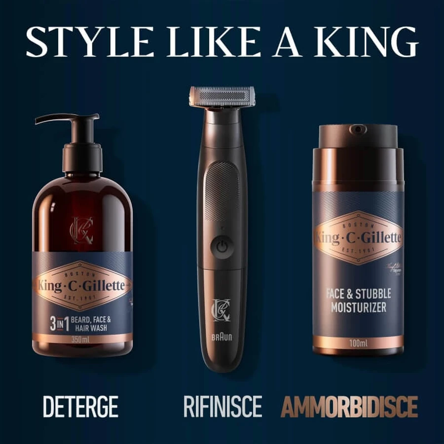 Gillette King C. Gillette - Moisturizing Cream for Beard and Face, 100 ml