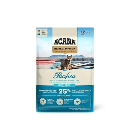 Acana Pacifica mit Fisch – Alleinfuttermittel für ausgewachsene Katzen, 1,8 kg
