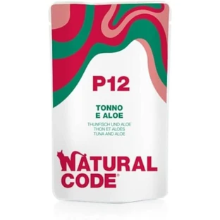 Natural Code P12 Tuna and Aloe - Complete Food for Adult Cats, 70 g