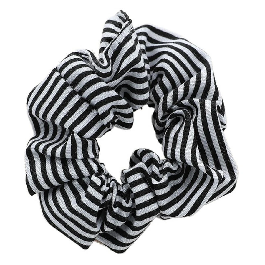 Ib Fashion Hair Black Striped Hair Tie