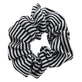Ib Fashion Hair – Schwarzes, gestreiftes Haargummi