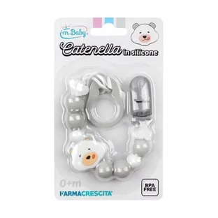 „I'm Baby Catenella“ Schnullerhalter – Silikon mit Universalring, verschiedene Farben