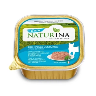 Naturina Easy Comida húmeda con pescado azul - Alimento completo para gatos adultos, 100 g
