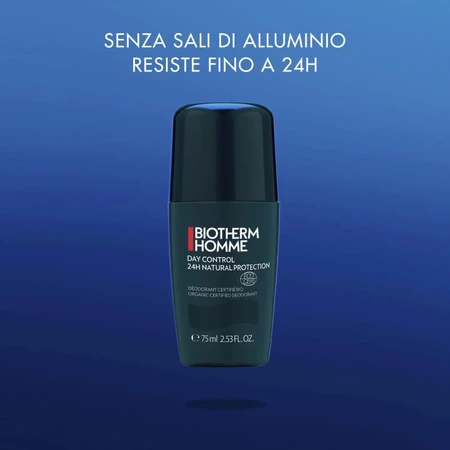 Biotherm Homme - Day Control Protection Naturelle - Déodorant roll-on sans aluminium 75 ml