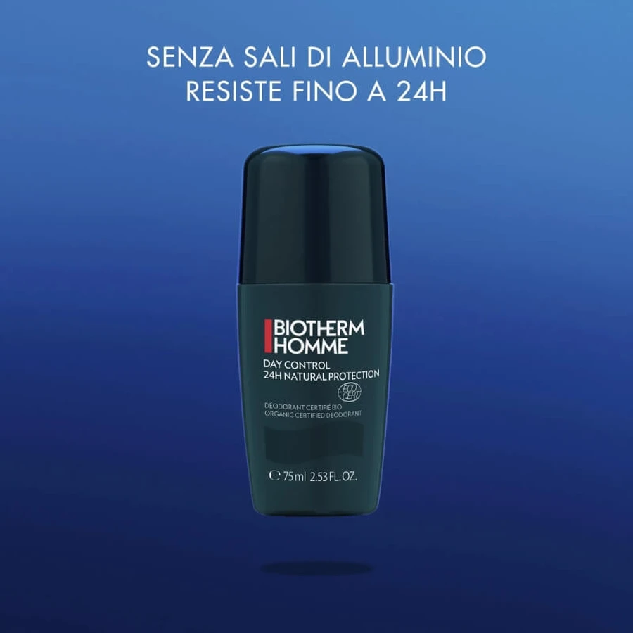 Biotherm Homme - Day Control Protection Naturelle - Déodorant roll-on sans aluminium 75 ml