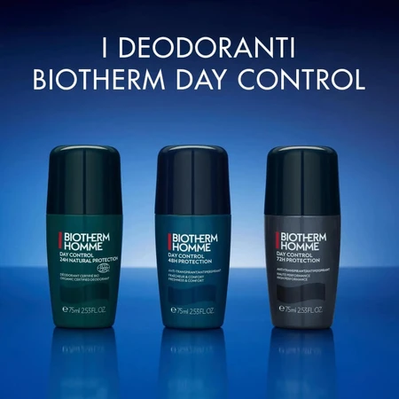 Biotherm Homme - Day Control Protection Naturelle - Déodorant roll-on sans aluminium 75 ml