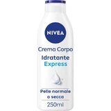 Crema hidratante exprés de 72 horas de Nivea - Crema para piel normal y seca, 250 ml