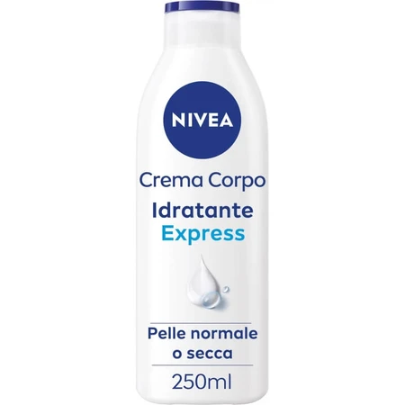 Nivea 72-Stunden-Express-Feuchtigkeitscreme – Creme für normale und trockene Haut, 250 ml