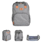 Cangaroo Liana – 2-in-1-Rucksack/Tasche mit Wickelauflage und tragbarem Babybett, grau