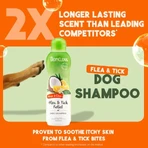 Tropiclean Opti-neem - Soothing Anti-Flea and Tick Shampoo for Dogs, 592 ml