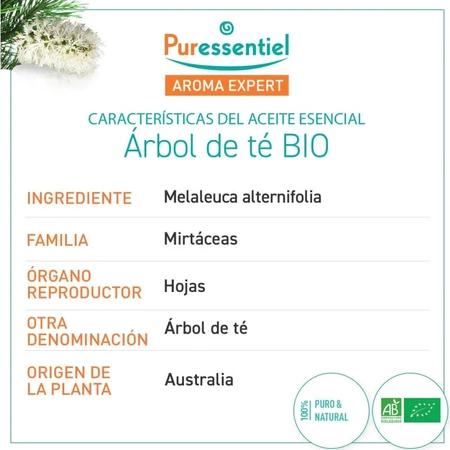 Puressentiel Tea Tree-olie, biologische etherische olie, 10 ml