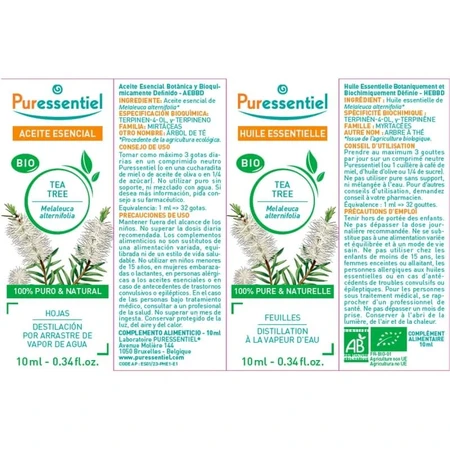 Puressentiel Tea Tree-olie, biologische etherische olie, 10 ml
