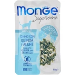 Monge Supreme Adult Tuna with Quinoa and Seaweed - Complete Food for Adult Cats, 80 g