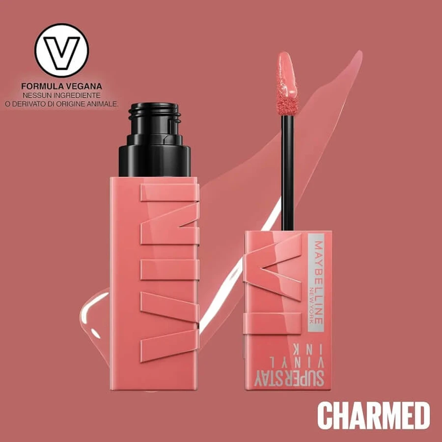 Maybelline Super Stay Vinyl Ink – ruj lichid nr. 100 Charmed