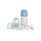 Wonder Welcome Baby-Set – 2 Fläschchen, 2 Schnuller, 1 Schnullerhalter – hellblau