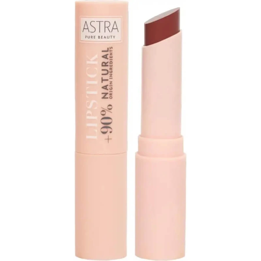 Pintalabios Astra Pure Beauty - Pintalabios cremoso semimate n.º 01 Mahogany