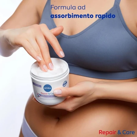 Nivea Repair &amp; Care - Crema corporal para piel sensible, 400 ml