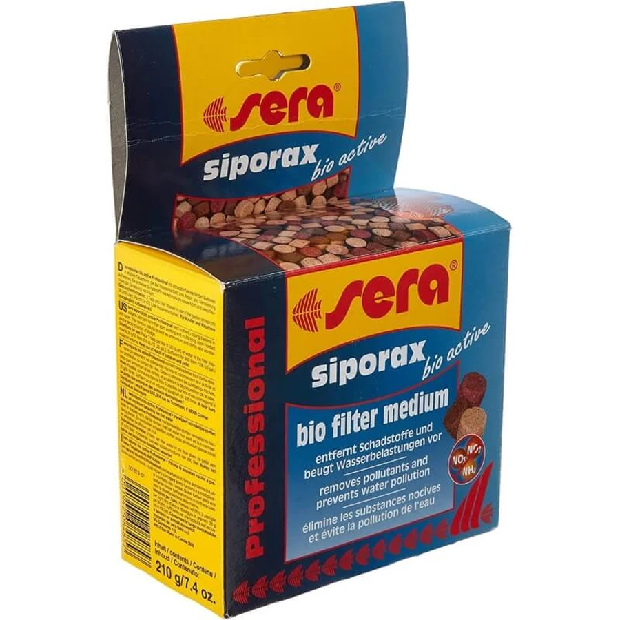 Sera Siporax Bio Active - Aquarium Filter Media, 210 g