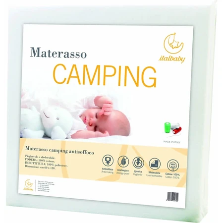 Italbaby Camping - Opvouwbare matras voor baby’s, afmetingen 60 x 120 x 6 cm