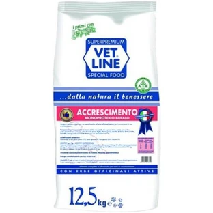 Vet Line Buffalo Growth Formula - Pienso completo para perros, 12,5 kg