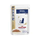 Royal Canin Veterinary Diet Renal Chicken - Wet Cat Food, 12 pouches of 85 g each