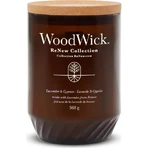 Woodwick Lavande et Cyprès - Grande bougie parfumée, 368 g