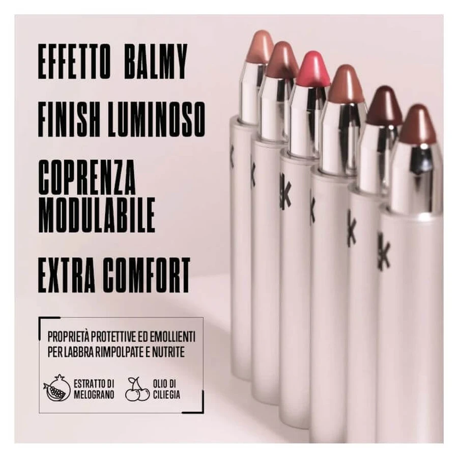 Veralab Overskin click’n kiss – ruj luminos cu efect de balsam, nr. 06 hot cocoa