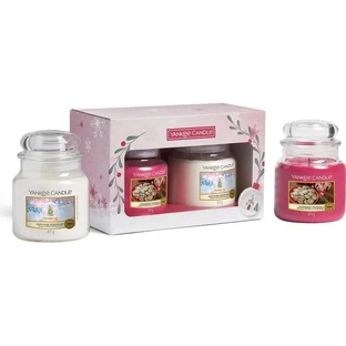 Coffret de bougies parfumées Yankee Candle, format moyen - Snow Globe Wonderland + Peppermint Pinwheels