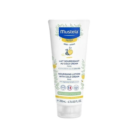 Mustela Pflegende Cold-Cream-Lotion – Für trockene und empfindliche Haut, 200 ml