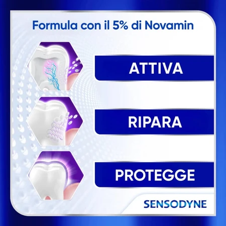 Sensodyne Clinical Repair Active White - Pasta dentífrica para dientes sensibles, 75 ml