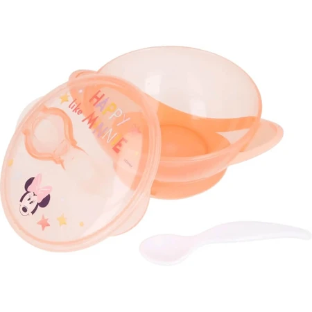 Disney Baby Minnie - Bowl with Suction Cup, Lid, and Spoon