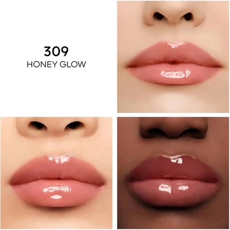 Aceite para labios Guerlain KissKiss Bee Glow - Aceite voluminizador para labios n.º 309 Honey Glow
