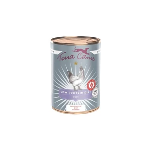 Terra Canis Alivet Poulet à faible teneur en protéines - Aliment complet pour chiens adultes favorisant la santé des reins et du foie, 400 g