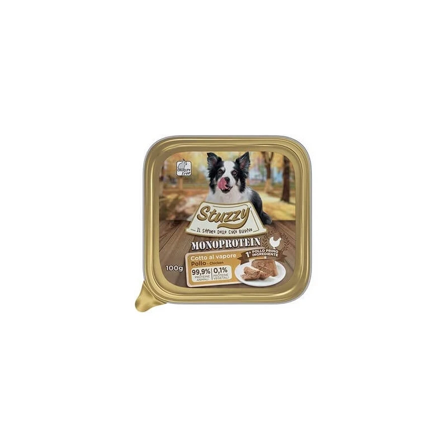 Stuzzy Monoprotein Chicken - Complete Food for Adult Dogs, 100 g