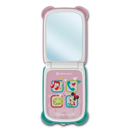 Clementoni Minnie Flip Phone - Interactive Toy Smartphone for Kids