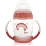 Kiokids Step 1 Trinklernbecher mit Henkeln, 270 ml – Rosa, ab 6 Monaten