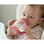 Kiokids Step 1 Trinklernbecher mit Henkeln, 270 ml – Rosa, ab 6 Monaten