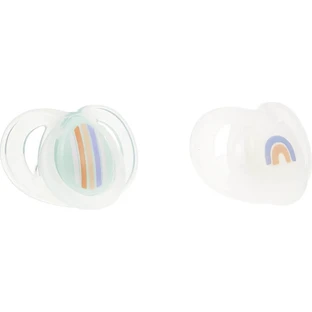 Tommee Tippee Closer to Nature - 2 Silicone Nighttime Pacifiers, 6–18 Months - Assorted Colors