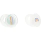 Tommee Tippee Closer to Nature - 2 Silicone Nighttime Pacifiers, 6–18 Months - Assorted Colors